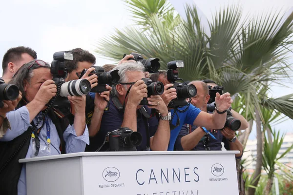 Фотографи Відвідати Photocall Соло Зоряні Війни Історія Під Час Щорічній — стокове фото