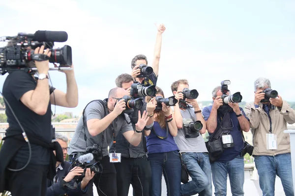 Fotografer Delta Brinnande Photocall Årliga Filmfestivalen Palais Des Festivals Maj — Stockfoto