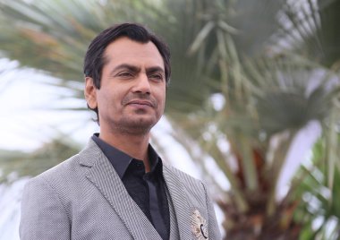 Nawazuddin Siddiqui photocall 71 yıllık Cannes Film Festivali sırasında Palais des Festivals üzerinde 14 Mayıs 2018 Fransa'nın Cannes 'Manto' için katılır. 