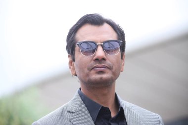 Nawazuddin Siddiqui photocall 71 yıllık Cannes Film Festivali sırasında Palais des Festivals üzerinde 14 Mayıs 2018 Fransa'nın Cannes 'Manto' için katılır. 