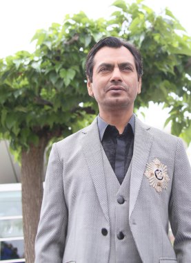 Nawazuddin Siddiqui photocall 71 yıllık Cannes Film Festivali sırasında Palais des Festivals üzerinde 14 Mayıs 2018 Fransa'nın Cannes 'Manto' için katılır. 