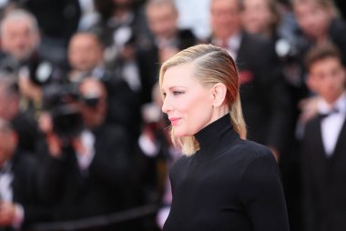 'Blackkklansman' tarama sırasında 71 Cannes Film Festivali 14 Mayıs 2018 tarihinde Fransa'nın Cannes jüri başkanı Cate Blanchett katılır.