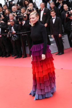 'Blackkklansman' tarama sırasında 71 Cannes Film Festivali 14 Mayıs 2018 tarihinde Fransa'nın Cannes jüri başkanı Cate Blanchett katılır.