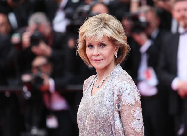 Jane Fonda Partecipa Alla Proiezione Blackkklansman Durante 71Esimo Festival Del — Foto Stock
