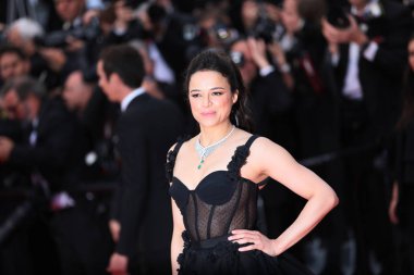 Michelle Rodriguez 'Blackkklansman' tarama 71 yıllık Cannes Film Festivali sırasında Palais des Festivals üzerinde 14 Mayıs 2018 Fransa'nın Cannes katılır. 