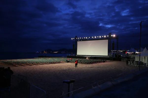General View Cinema Beach 71Th Annual Cannes Film Festival May — Stock Photo, Image