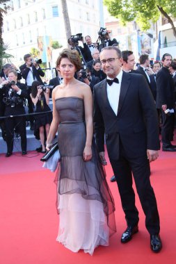  Anna ve Andrey Zvyagintsev 'Capharnaum' tarama 71 yıllık Cannes Film Festivali sırasında Palais des Festivals üzerinde 17 Mayıs 2018 Fransa'nın Cannes katılmak. 
