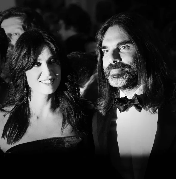 Khaled Mouzanar, Nadine Labaki katılmak tarama of'Capharnaum' 71 yıllık Cannes Film Festivali sırasında Palais des Festivals üzerinde 17 Mayıs 2018 Cannes, Fransa.