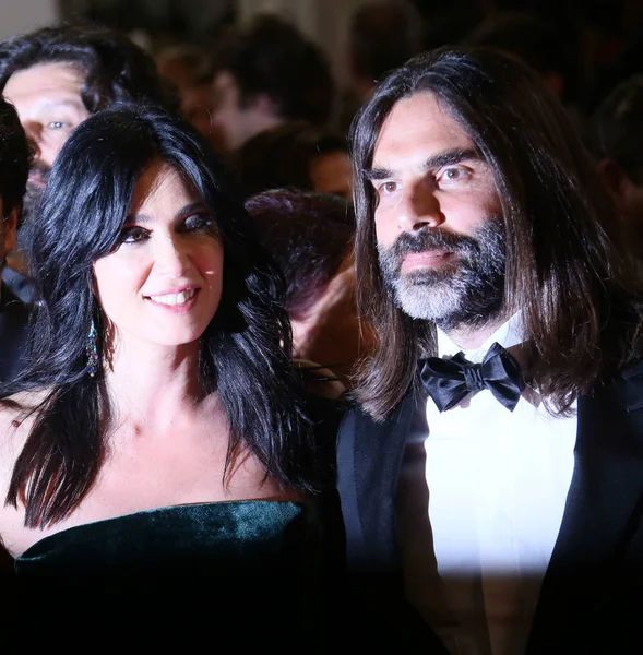 Khaled Mouzanar, Nadine Labaki katılmak tarama of'Capharnaum' 71 yıllık Cannes Film Festivali sırasında Palais des Festivals üzerinde 17 Mayıs 2018 Cannes, Fransa.