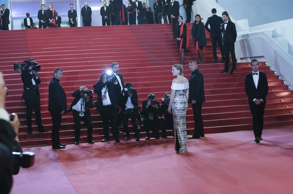 Seydoux 出席2018年5月15日在法国戛纳举行的电影节第七十一届戛纳电影节期间的 银色湖下 放映活动 — 图库照片