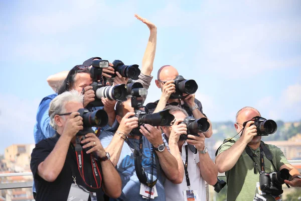 Fotógrafos Participam Photocall Spy Gone North Gongjak Durante 71St Anual — Fotografia de Stock