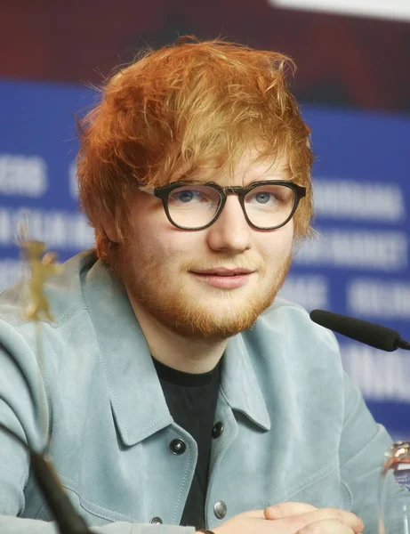 Sheeran Részt Vesz Dalszerző Sajtótájékoztató Során Film Festival Berlin Grand — Stock Fotó