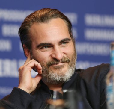 Joaquin Phoenix 68 Film Festivali Berlin Hyatt Hotel üzerinde 20 Şubat 2018, Berlin, Almanya sırasında 'Merak etme, o alışkanlık almak kadar yürüyerek' basın toplantısında görülür.