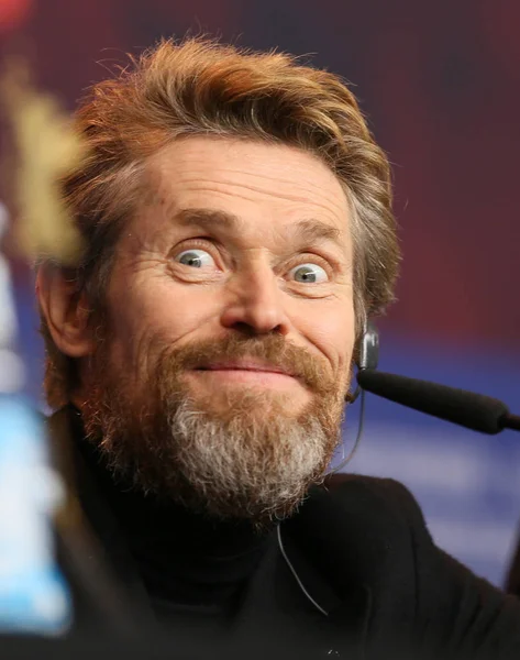 Berlin Germany February 2018 Actor Willem Dafoe Poses Hommage Willem — Stock Photo, Image