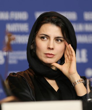 Leila Hatami attends the 'Pig' (Khook) press conference during the 68th Berlinale International Film Festival Berlin at Grand Hyatt Hotel on February 21, 2018 in Berlin, Germany.  clipart