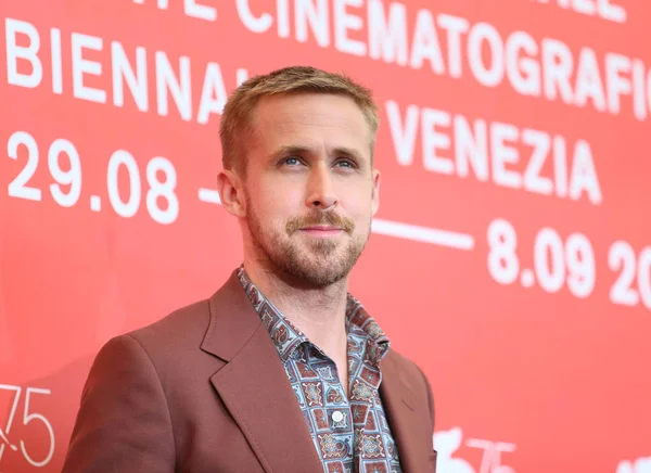 Aktör Ryan Gosling Venedik Film Festivali Sırasında Sala Casino Üzerinde — Stok fotoğraf