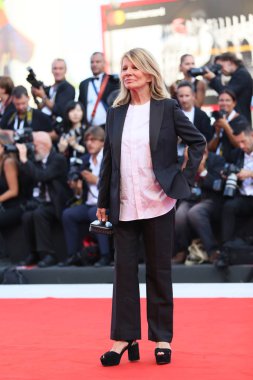 Nicole Garcia yürür kırmızı halı açılış töreni öncesinde 75 Venedik Film Festivali sırasında Sala Grande üzerinde 29 Ağustos 2018 Venedik, İtalya. 