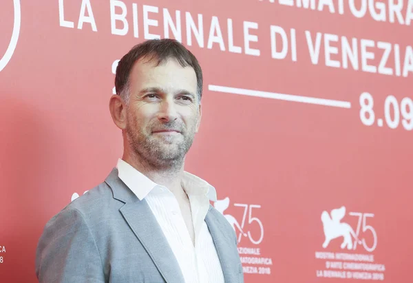 David Oelhoffen Attends Freres Ennemis Close Enemies Photocall 75Th Venice — Stock Photo, Image