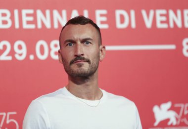 Sbastien Marnier 'Heure De La Sortie' photocall katılır 75 Venedik Film Festivali sırasında Sala Casino üzerinde 31 Ağustos 2018 Venedik, İtalya. 