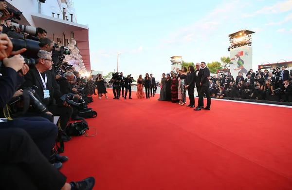 General View Red Carpet Ahead Roma Screening 75Th Venice Film — Stock Photo, Image