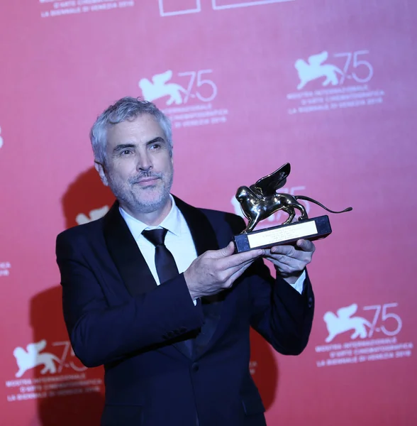 lfonso Cuaron pozlar altın aslan ile en iyi film için fo 'Roma' adlı kazananlar Photocall 75 Venedik Film Festivali sırasında Sala Grande üzerinde 8 Eylül 2018 Venedik, İtalya.