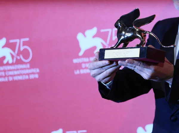 Golden Lion Best Movie Winners Photocall 75Th Venice Film Festival — Stock Photo, Image