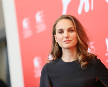 Natalie Portman attends 'Vox Lux' photocall during the 75th Venice Film Festival on September 4, 2018 in Venice, Italy.  clipart