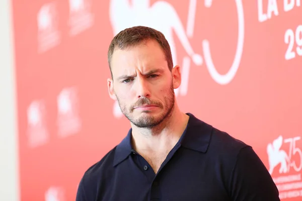 Sam Claflin Attends Nightingale Photocall 75Th Venice Film Festival Sala — Stock Photo, Image