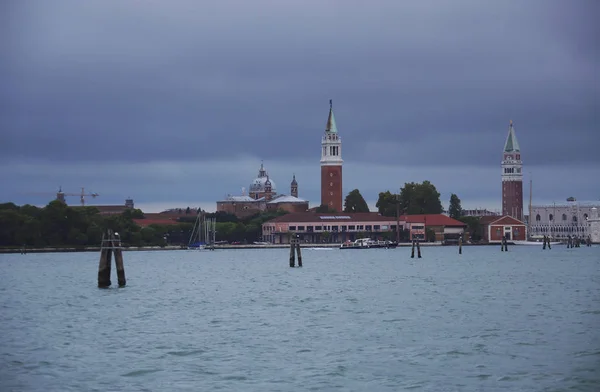 Piazza San Marco Morgen Standpunt Van Het Kanaal Venetië Italië — Stockfoto