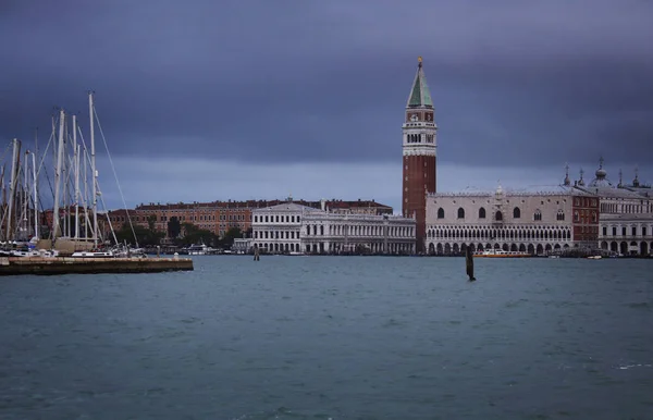 Piazza San Marco Reggel Csatorna Szempontból Velence Olaszország — Stock Fotó