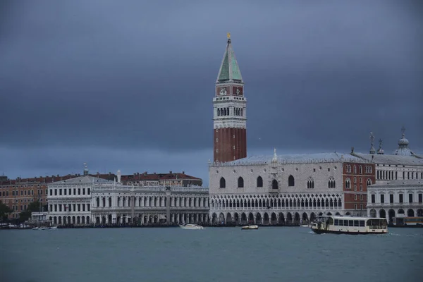 Piazza San Marco Reggel Csatorna Szempontból Velence Olaszország — Stock Fotó