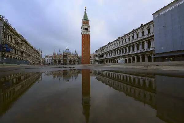 Piazza San Marco Por Mañana Mirador Desde Canal Venecia Italia —  Fotos de Stock