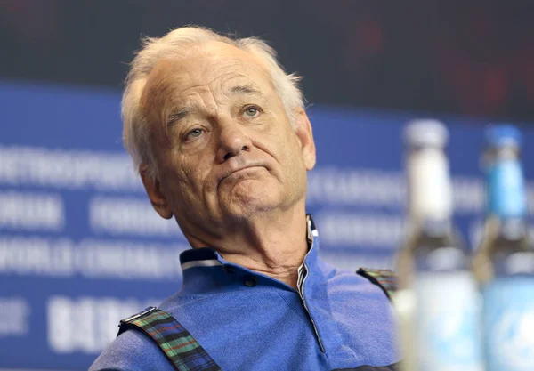 Bill Murray Besucht Die Isle Dogs Pressekonferenz Während Des Berlinale — Stockfoto