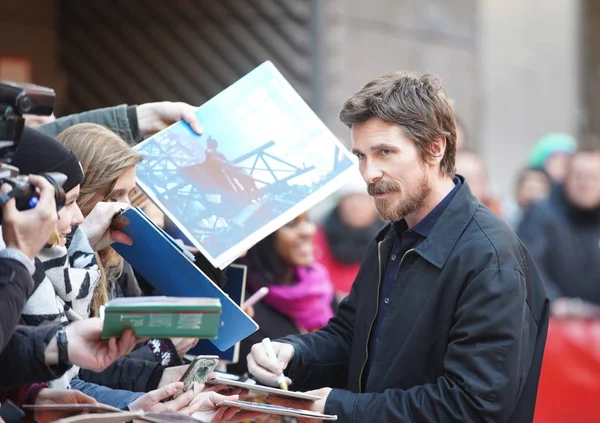 Christian Bale Participa Conferência Imprensa Vice Vice Der Zweite Mann — Fotografia de Stock