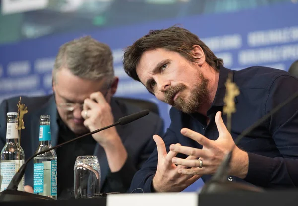Christian Bale Asiste Conferencia Prensa Vice Vice Der Zweite Mann —  Fotos de Stock