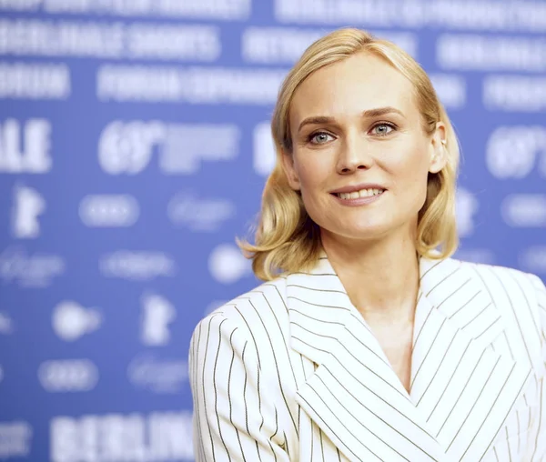 Diane Kruger Est Vue Conférence Presse Operative Die Agentin Lors — Photo