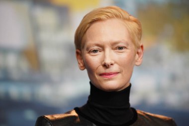 Tilda Swinton 'Hatıra' basın toplantısı sırasında 69 Berlinale Uluslararası Film Festivali Berlin Grand Hyatt Hotel'de üzerinde 12 Şubat 2019, Berlin, Almanya katılır.                                