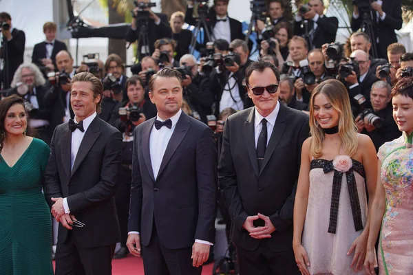 Leonardo DiCaprio, Margot Robbie, Daniela Pick, Quentin Tarantin — Stok Foto