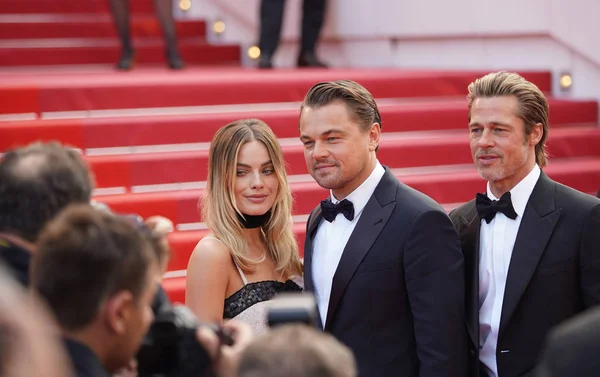 Leonardo Dicaprio, Margot Robbie, Brad Pitt —  Fotos de Stock