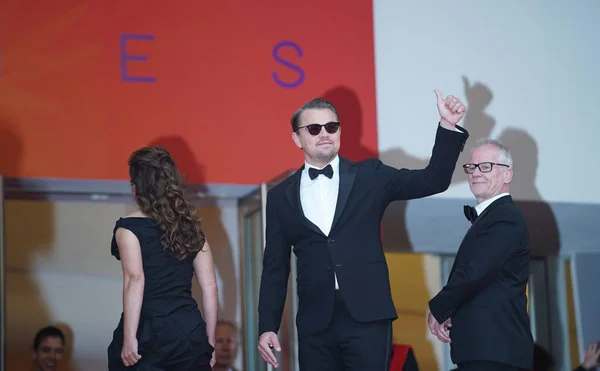 Leonardo DiCaprio navštěvuje screening — Stock fotografie