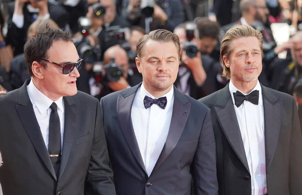 Quentin Tarantino, Leonardo DiCaprio and Brad Pitt