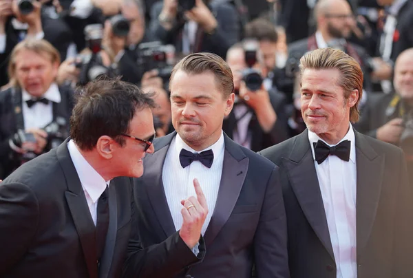 Quentin Tarantino, Leonardo DiCaprio and Brad Pitt 