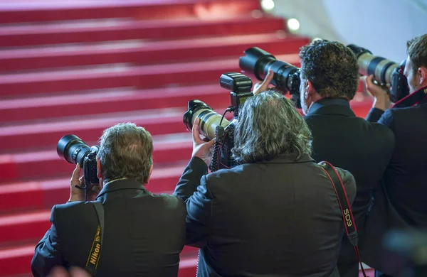 Photographers attend the screening — Stock Photo, Image