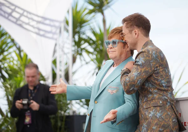Elton John y el actor Taron Egerton —  Fotos de Stock