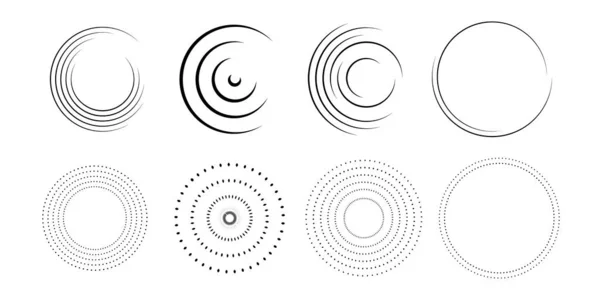 Soyut daireler vektör illüstrasyonunu paketle