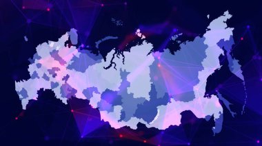 Rusya 'nın dijital haritası haber ve teknoloji gagalama kavramında