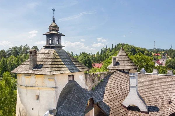 Torre al castello di Niedzica, Polonia — Foto Stock