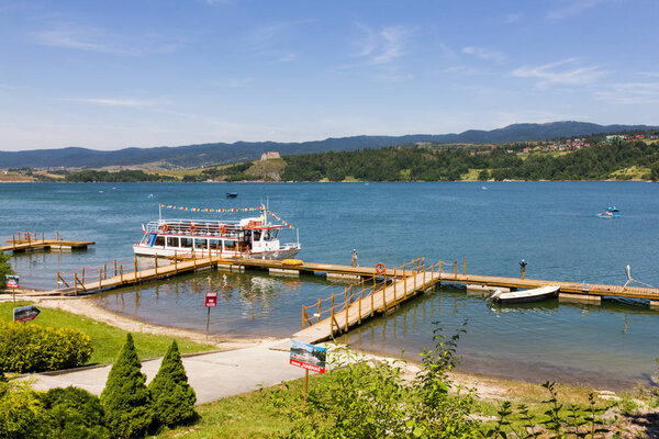 Marina on the Czorsztyn Lake, Poland