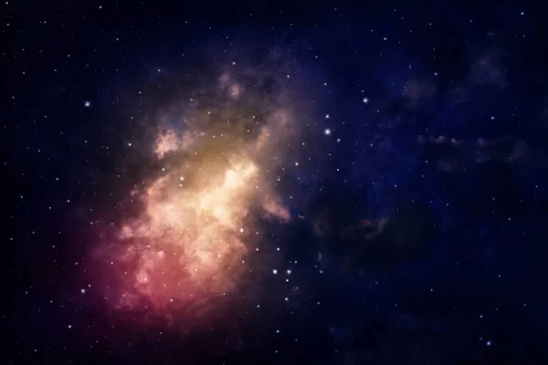 Espacio Del Cielo Nocturno Con Nubes Estrellas —  Fotos de Stock