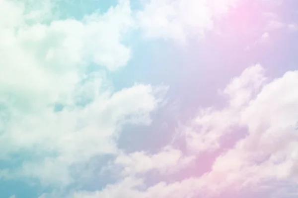 Cielo Colorido Color Pastel Con Fondo Nube — Foto de Stock
